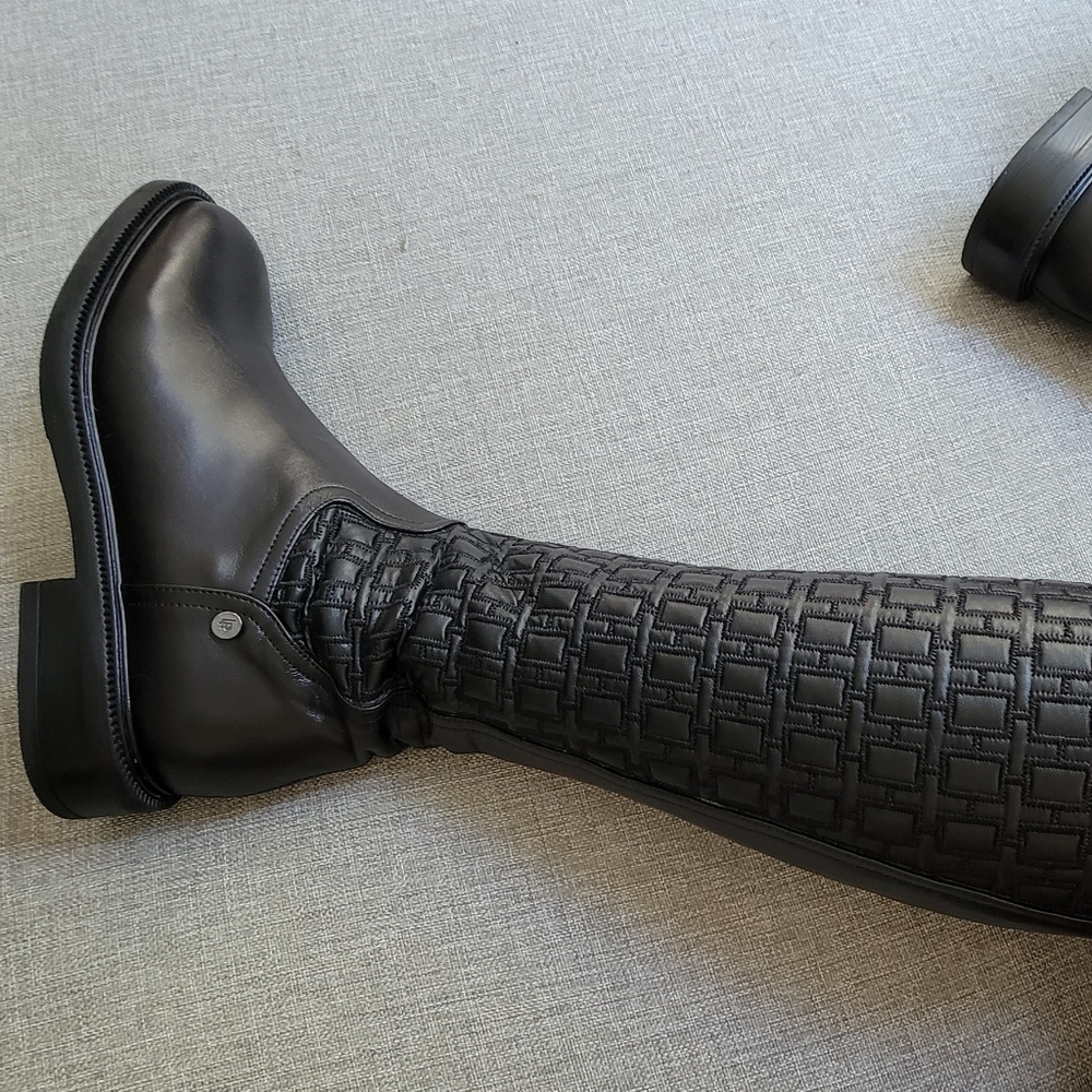 Leather Knee High Leather Boots - Picture 4 of 7